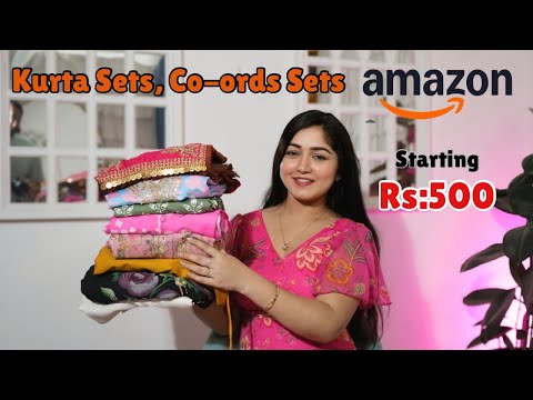 Affordable Amazon Kurta Sets, Co-ords Sets Rs:500 Starting #amazon #kurtaset #haul