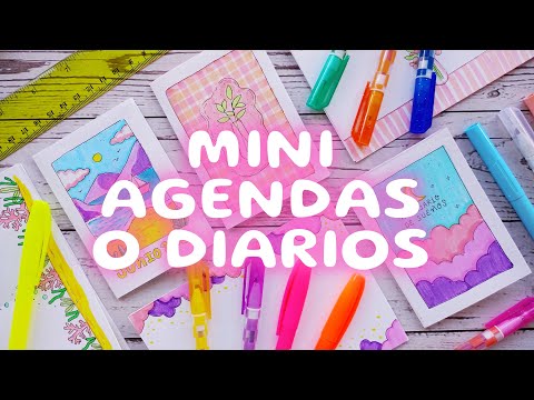 CÓMO HACER UNA MINI AGENDA o DIARIO con un CUADERNO DE ORIGAMI ✂️ MANUALIDADES de PAPELERIA CREATIVA