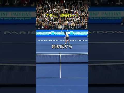 フェデラーの前でナダルになりきるロディック