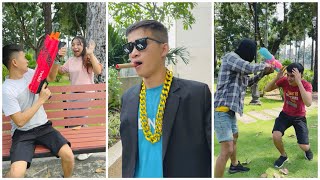 Bad girl bullying wrong person ‼️ Silly boy vs robber 🥷😂 by LNS #shorts