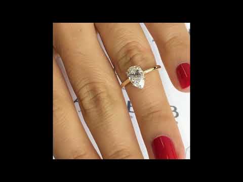 1.24 Ct Pear Diamond Ring