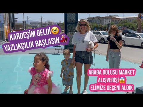TOPARLANDIK GİDİYORUZ‼️KAVUŞTUK🥹KARDEŞİM GELDİ, ARABA DOLUSU MARKET ALIŞVERİŞİ