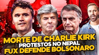 MORTE DE CHARLIE KIRK | PROTESTOS NO NEPAL | FUX DEFENDE BOLSONARO - STAND UP DIOGO PORTUGAL