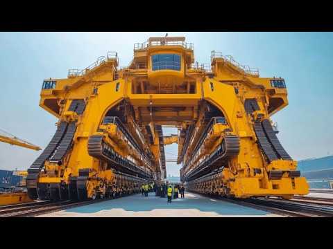 How The $12B Metro Tunnel - Melbourne Metro Rail Is Constructed. Heavy Railway Equipment In Working