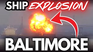 SHIP EXPLOSION!! Baltimore. FIREBALL!!!