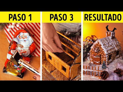 Casa de jengibre DIY y más golosinas y manualidades navideñas 🎄🍪