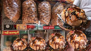 Bangladeshi most popular BIGGEST BHELPURI | Raj kachori | @ Tk 100 only | Famous street food Dhaka