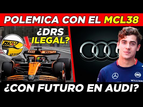 🚨 ¡ULTIMA HORA! POLEMICA con el MCL38 🔥 ¿DRS ILEGAL? 🧐 ¿COLAPINTO con FUTURO en AUDI? ✔ F1