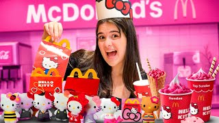 EXPERIMENTANDO AS NOVAS SOBREMESAS DA HELLO KITTY DO MC DONALDS! 