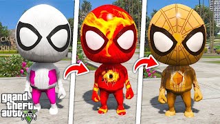 💥 Evolução ÉPICA de Todas as Bebês Gwen Elemental no GTA V!