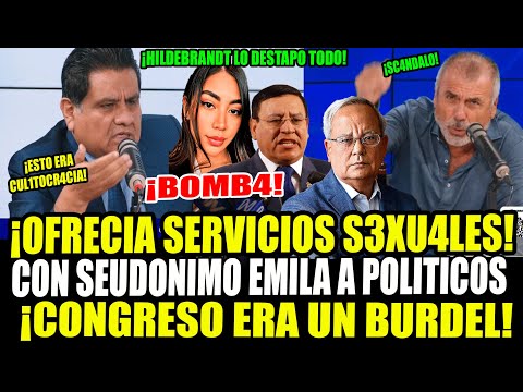 ¡BOMB4! ISABEL CAJO OFRECIA SERVICIOS CON SEUDONIMO DE EMILIA EN CONGRESO HILDEBRANT LO REVIENTA!