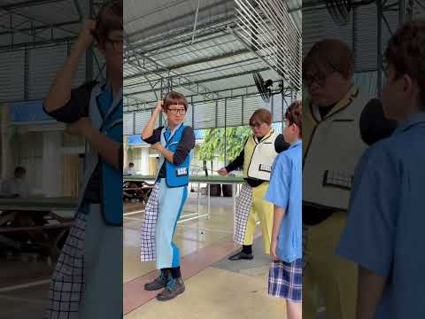 How to หลบไม้เรียวแบบเฟี้ยว 😆😆😆#babymimeshow #ละครใบ้ #คนเฟี้ยวต้องเดี่ยวzipper #funny #school