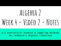 Sampling Methods and Study Design