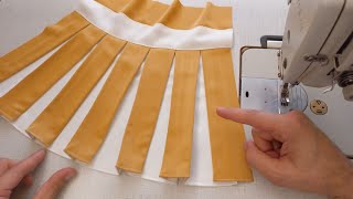 What people don't know about sewing pleats. Sewing secrets.