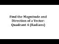 Vector Analysis and Angle Calculations