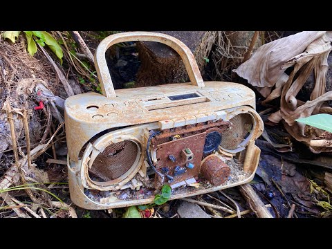 Full Restore old CD player abandoned for 15 years | Restoration Radio broken repair restoring