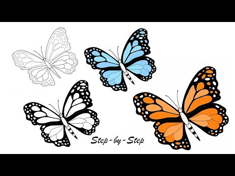 ʚɞ How to Draw: Butterfly ʚɞ | Step-by-Step Tutorial For Beginners