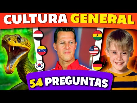 54 Preguntas de CULTURA GENERAL 🌎✅🧠