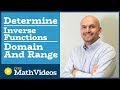 Determining Domain and Range of Inverse Trigonometric Functions