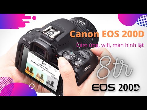 (VIETNAMESE) Canon EOS 200D kit 18-55mm stm, 5k shot, DSRL nhỏ gọn , nhiều tính năng cao cấp (ĐÃ BÁN)
