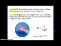 Luminosity and Brightness of Stars