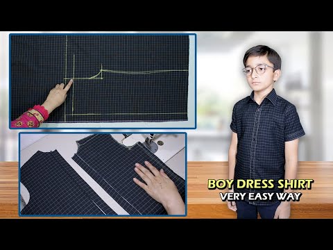 Boy Shirt || Boy Dress Shirt || Gents Shirt Cutting and stitching