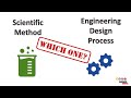 Choosing Between Scientific Method and Engineering Design Process