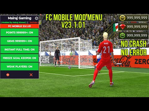 FC Mobile Mod Menu v23.1.01 - FC Mobile 23.1.01 Mod Apk Gameplay