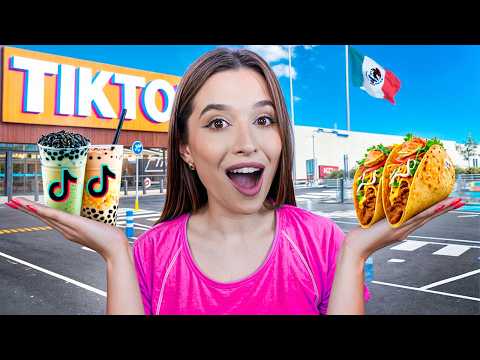 24 horas comiendo comida VIRAL DE TIKTOK en MEXICO | Laura Mejia