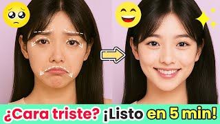 ¡Adiós a la cara triste! 💖 Corrige la boca caída y da brillo a tus ojos cansados al instante
