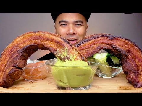 LECHON KAWALI WITH GUACAMOLE | MUKBANG ASMR | CRISPY PORK BELLY | ALFIE EATS