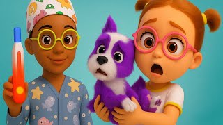 Oh No, Bingo Is Sick Song 🐕😥 |🎵Kids Songs 😻🐨🐰🦁 And Nursery Rhymes by YummyMonsters