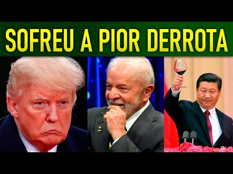 Trump ameaça o Brasil, SOFRE DERROTA TRlLIONÁRIA e se curva à China!! VITÓRIA ESMAGADORA dos BRICS!!