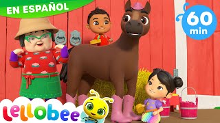Cabeza, Hombros, Rodillas y Pies en la granja 🐝 Caricaturas - Canciones Infantiles 🎵 | Lellobee