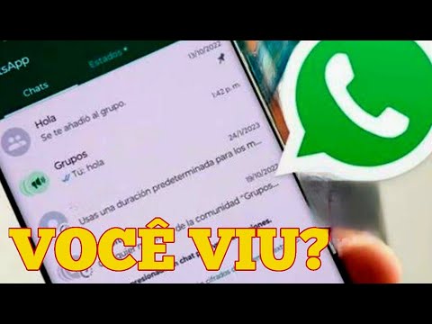 NOVA ATUALIZAÇÃO do WHATSAPP 2025