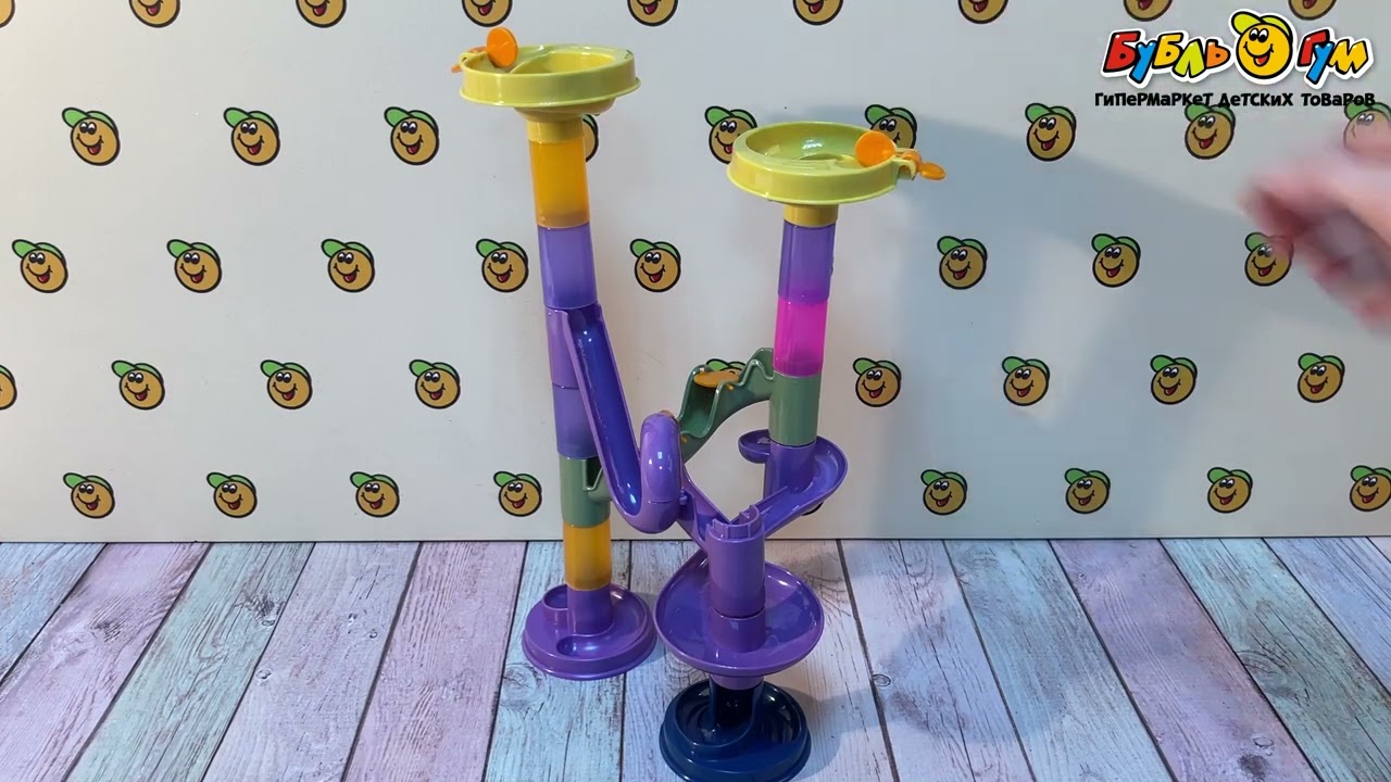 Конструктор-лабиринт Lanson Toys Marble Run 33дет  с 3лет - видео