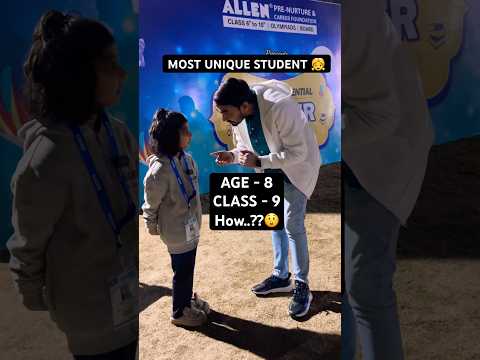 😮Most Unique Student in Allen Winter Camp ❄️🏕️ | Must Watch..!! #allen #kota #school #education