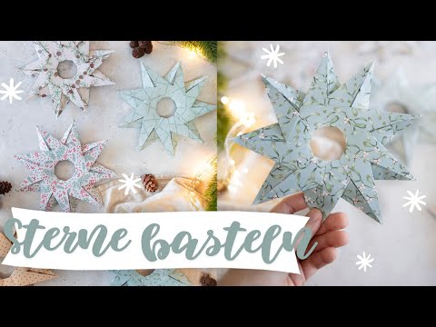 Origami Stern basteln - Einfache Anleitung zum Falten für Weihnachten | TRYTRYTRY