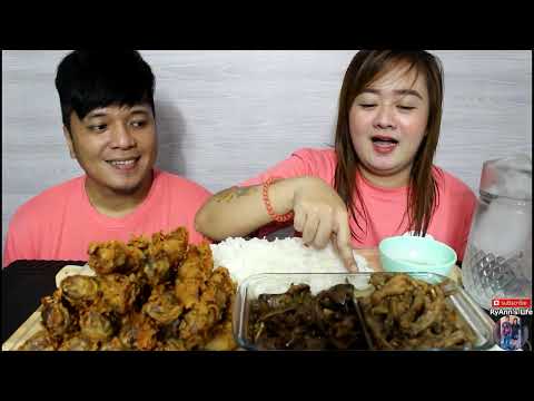 Fried Chicken Neck x Adobong Feet x Liver N Gizzard Mukbang