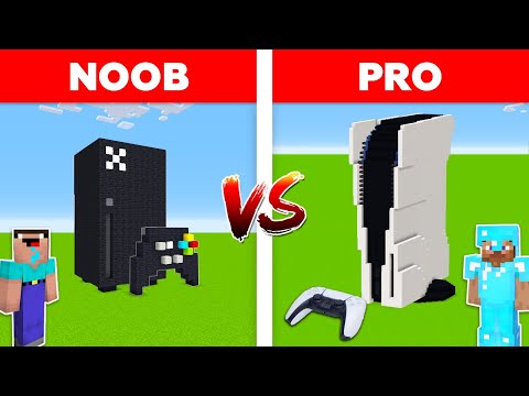 Minecraft Battle: NOOB vs PRO: PLAYSTATION 5 vs XBOX SERIES X in Minecraft! / Animation