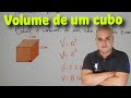 Volume e Arestas de Cubos