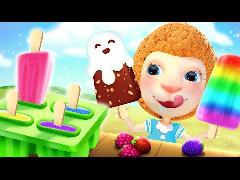 Ice Cream Challenge | Funny Animals & Cartoon for Kids | Nursery Rhymes | Dolly and Friends 3D