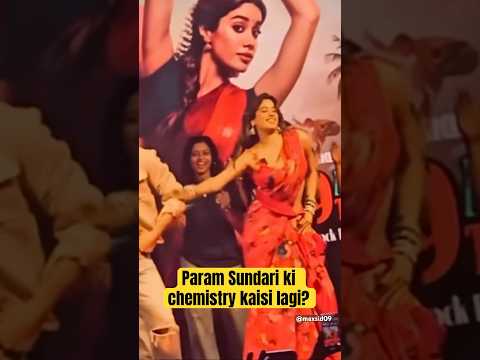 Janhvi Kapoor Sidharth Malhotra Live Dance Param Sundari - Laal Colour Ki Saari Param Sundari Movie