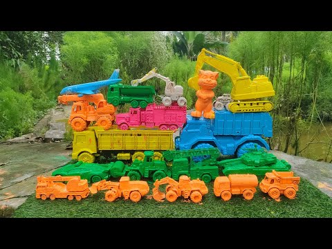 Mobil Mobilan Oleng Mencari Mobil Balap, Tank Baja, Bus Telolet, Excavator, Motor Balap Part 5