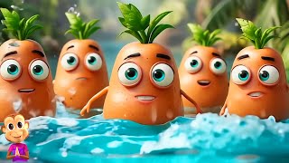 Paanch Chote Aloo, पांच छोटे आलू, Gaiya Meri Gaiya + Hindi Animal Rhymes and Children Cartoon Songs