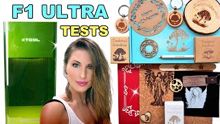 xTool F1 Ultra - Ultimate Testing PART 2 - Cutting Wood, Card, Cork... (Fiber laser & Diode machine)