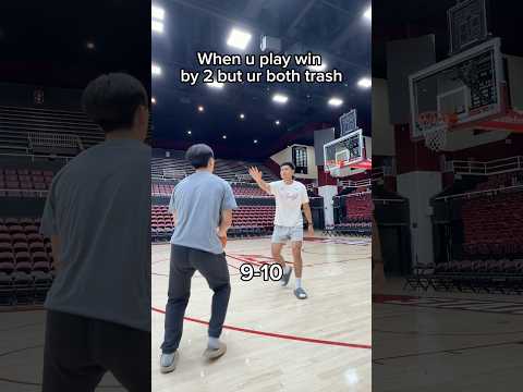 When you’re both trash at basketball