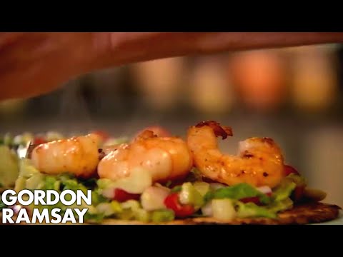 Gordon Ramsays Prawn Tostadas