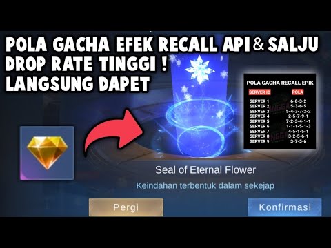 BUSET, LANGSUNG DAPET ! POLA GACHA EFEK RECALL API DAN SALJU PAKE DIAMOND KUNING !!