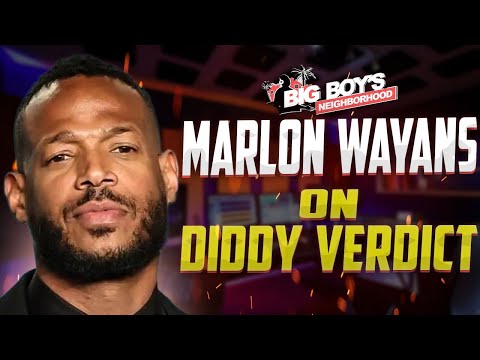 Marlon Wayans - Diddy Verdict - Instant Reaction to Puffy Trial Verdict - Diddy Not Guilty 3 Counts